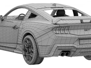 Ford-Mustang GT 2023 3D Model