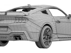Ford-Mustang GT 2023 3D Model