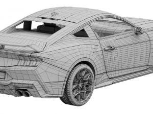 Ford-Mustang GT 2023 3D Model
