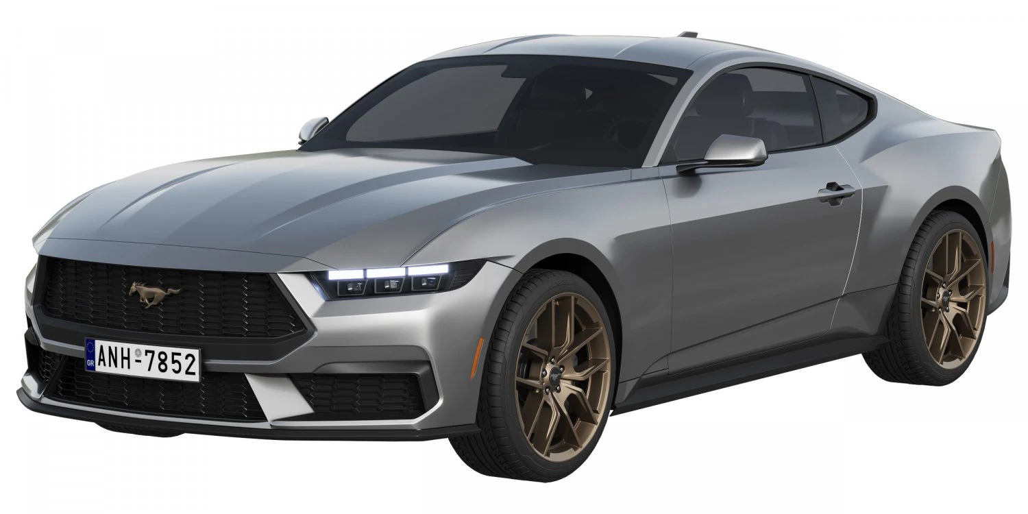 Ford-Mustang 2023 3D Model .c4d .max .obj .3ds .fbx .stl .blend 