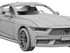 Ford-Mustang 2023 3D Model