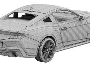Ford-Mustang 2023 3D Model