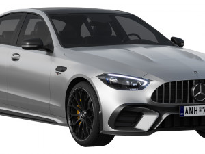 Mercedes-Benz C63S AMG E Performance 2023 3D Модель