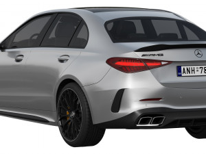 Mercedes-Benz C63S AMG E Performance 2023 3D Модель