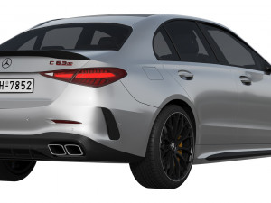 Mercedes-Benz C63S AMG E Performance 2023 3D Модель