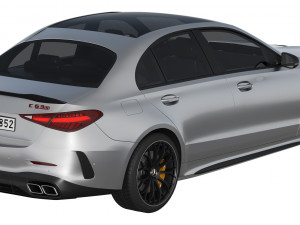 Mercedes-Benz C63S AMG E Performance 2023 3D Модель