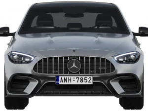 Mercedes-Benz C63S AMG E Performance 2023 3D Model