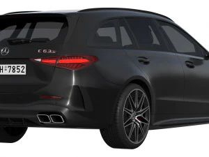 Mercedes-Benz C63 S AMG E Performance Estate 2023 3D Model