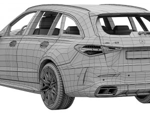 Mercedes-Benz C63 S AMG E Performance Estate 2023 Modèle 3D
