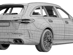 Mercedes-Benz C63 S AMG E Performance Estate 2023 3D Model
