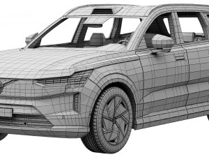 Volvo EX90 3D मॉडल