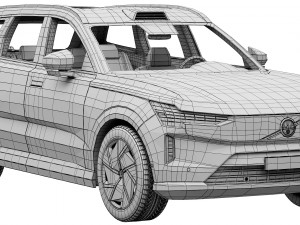 Volvo EX90 3D मॉडल