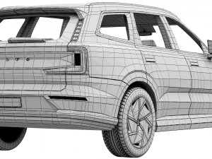 Volvo EX90 3D मॉडल
