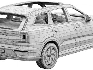 Volvo EX90 3D मॉडल