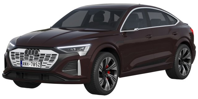 Audi Q8 Sportback e-tron 3D 모델 .c4d .max .obj .3ds .fbx .stl .blend 