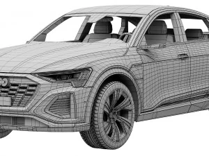 Audi Q8 Sportback e-tron 3D Model