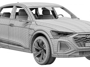 Audi Q8 Sportback e-tron 3D 모델