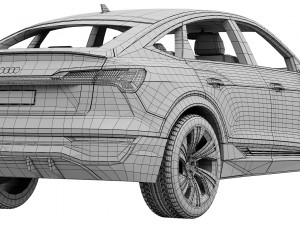 Audi Q8 Sportback e-tron 3D 모델