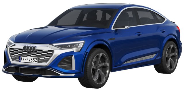 Audi SQ8 Sportback e-tron 3D 모델 .c4d .max .obj .3ds .fbx .stl .blend 