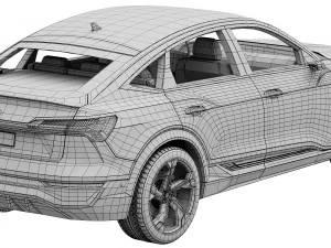 Audi SQ8 Sportback e-tron 3D Model