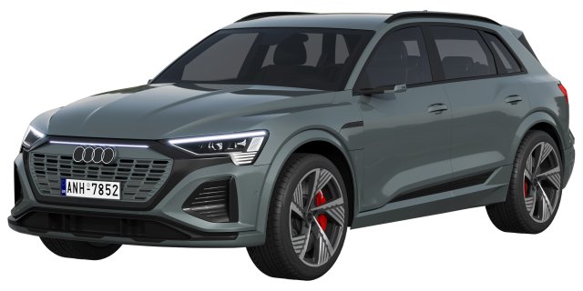 Audi Q8 e-tron 3D 模型 .c4d .max .obj .3ds .fbx .stl .blend 