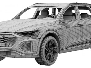 Audi Q8 e-tron 3D 模型