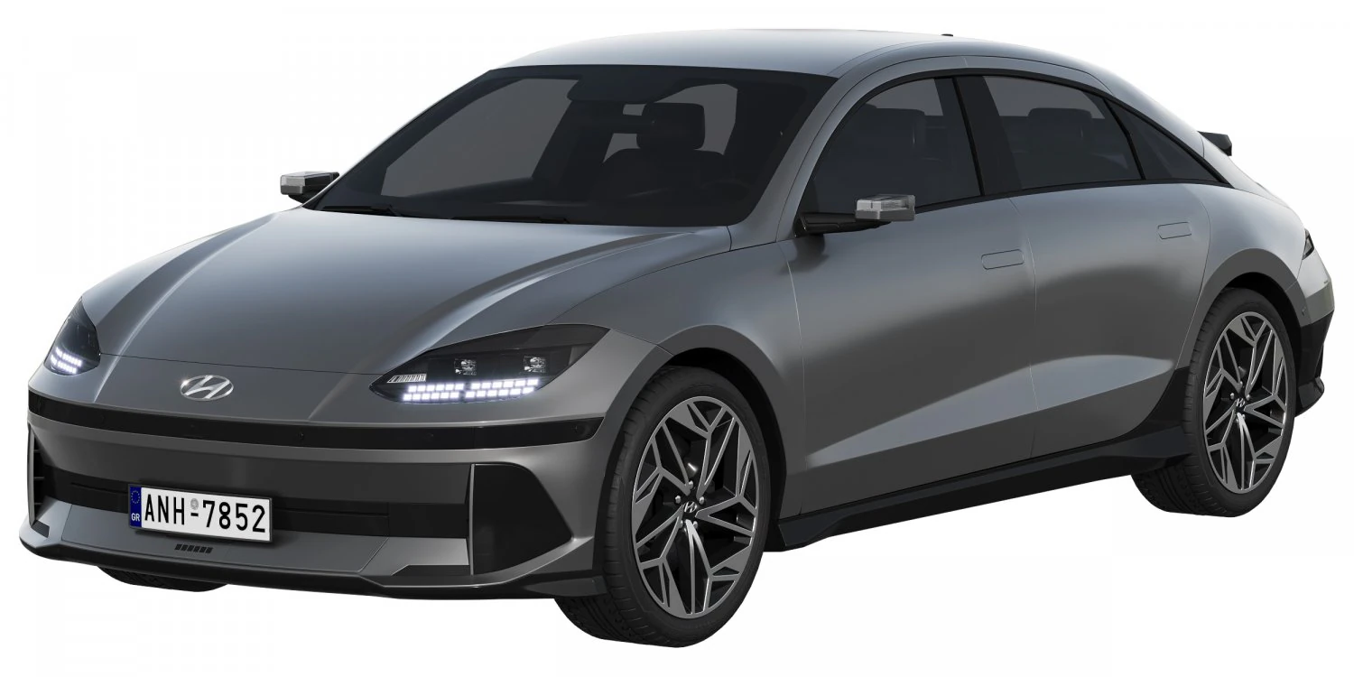 Hyundai Ioniq 6 3D Model .c4d .max .obj .3ds .fbx .stl .blend 