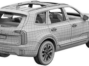 Kia Telluride 2023 3D Модель