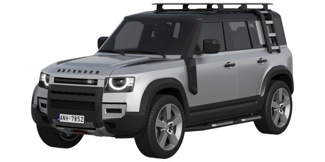 Land Rover Defender EXPLORER PACK 3D Model .c4d .max .obj .3ds .fbx .stl .blend 