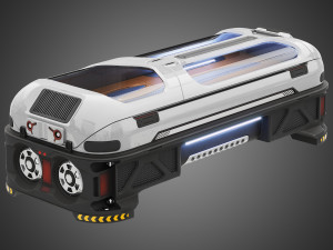 Sci-fi Cryo Chamber Cryopod 3D Model