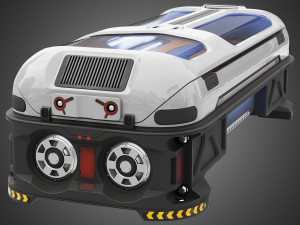 Sci-fi Cryo Chamber Cryopod 3D Model