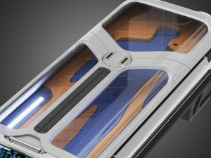Sci-fi Cryo Chamber Cryopod 3D Model