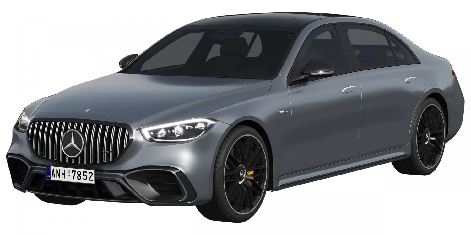 Mercedes-Benz S63 AMG E Performance 2023 3D Model .c4d .max .obj .3ds .fbx .stl .blend 