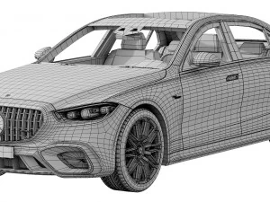 Mercedes-Benz S63 AMG E Performance 2023 3D Model