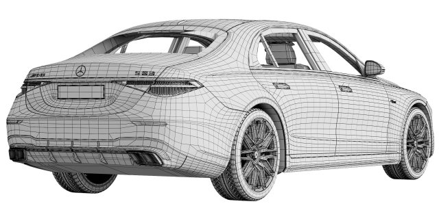 Mercedes-Benz S63 AMG E Performance 2023 3D Model in Sedan 3DExport