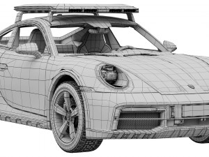 Porsche 911 Dakar 2023 3D-Modell
