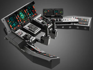 Spaceship control panel 3D Model