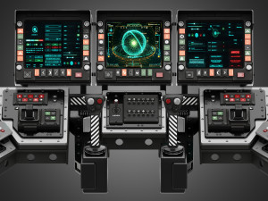 Spaceship control panel 3D 모델