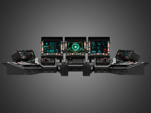Spaceship control panel 3D 모델