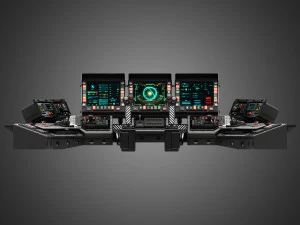 Spaceship control panel 3D Model