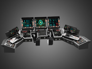 Spaceship control panel 3D 모델