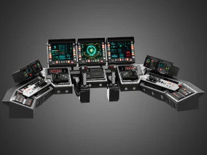 Spaceship control panel 3D Model