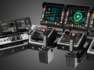 Spaceship control panel 3D 모델