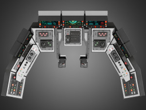 Spaceship control panel 3D 모델