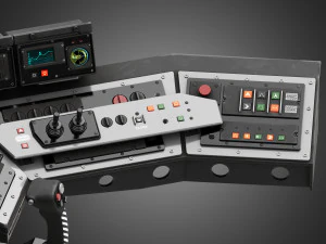 Spaceship control panel 3D Model