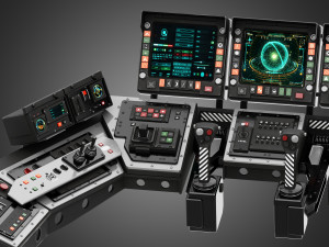 Spaceship control panel 3D 모델