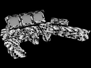 Spaceship control panel 3D Model