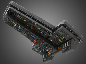 Spaceship control panel 3D Модель