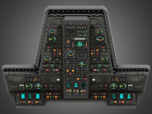 Spaceship control panel 3D Модель