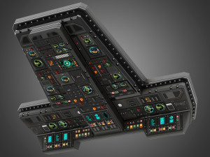 Spaceship control panel 3D Модель